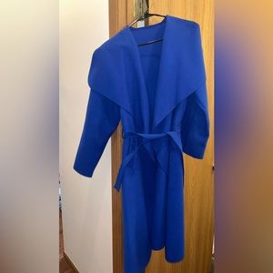 Royal Blue long jacket with belt